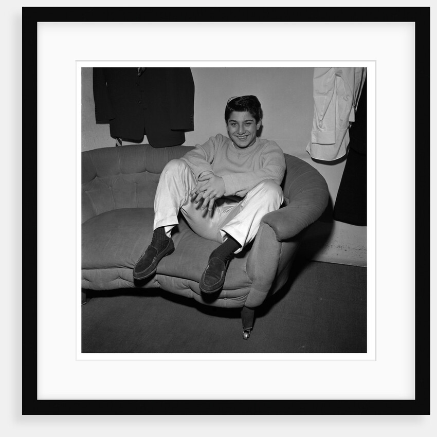 Paul Anka in dressing room by Harry Hammond