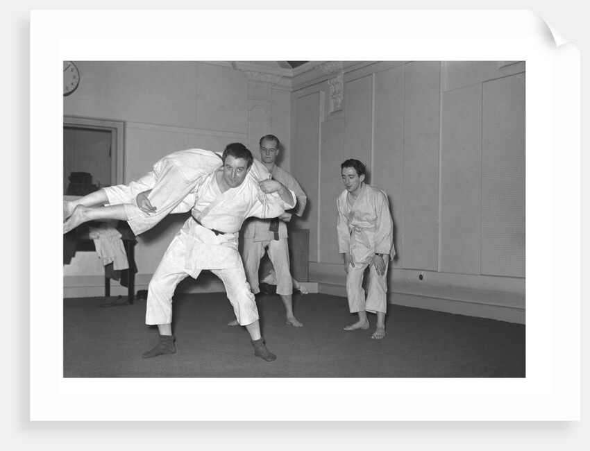 Peter Sellers having Judo lessons by Harry Hammond