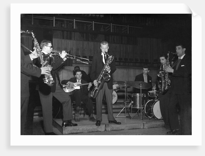 Gerry Mulligan with American musicians by Harry Hammond