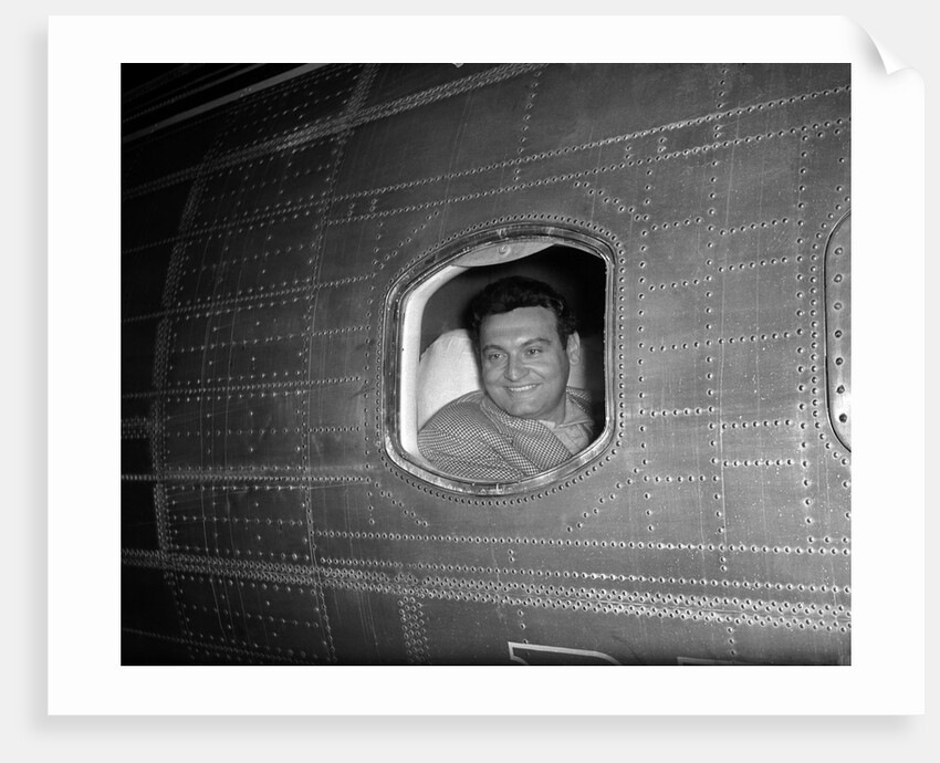 Frankie Laine arriving at London Airport by Harry Hammond