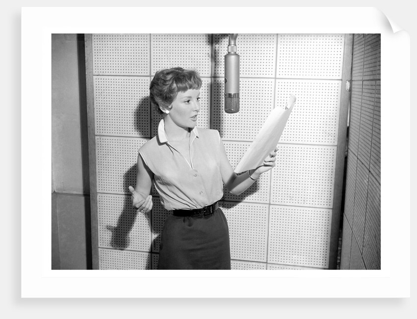 Petula Clark recording for Pye-Nixa records by Harry Hammond