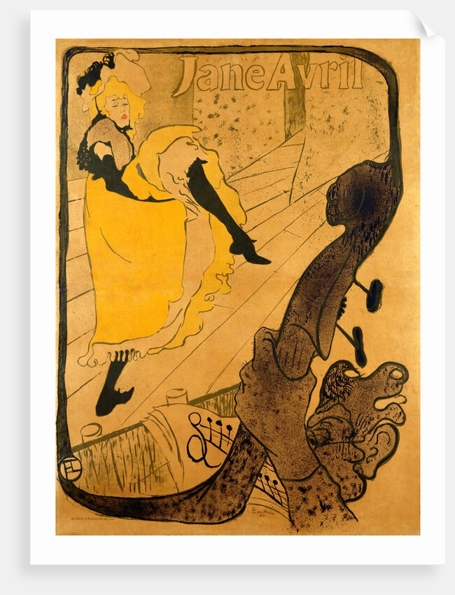 Jane Avril by Henri de Toulouse-Lautrec