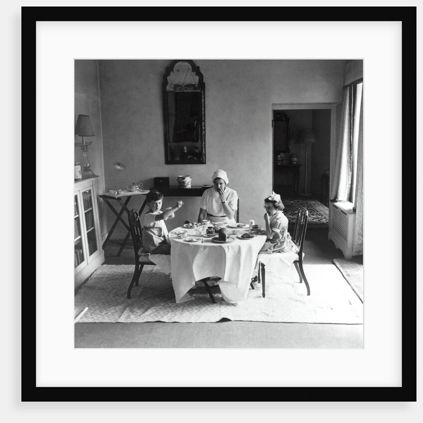 Prince Edward and Princess Alexandra with their nanny by Cecil Beaton