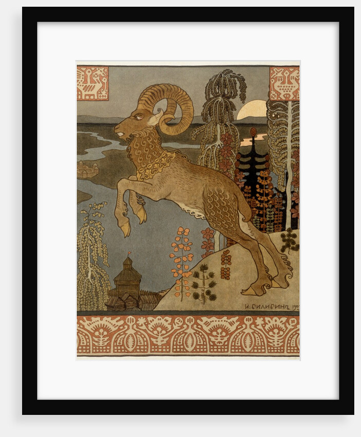 Mountain Goat by Ivan Iakovlevich Bilibin