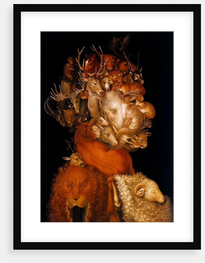 Earth, showing a composite of different animal faces by Giuseppe Arcimboldo