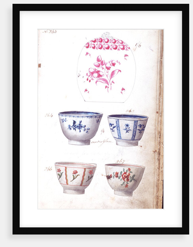 Pages from the Original Drawing Book of the Leeds Pottery manufacturers Hartley & Green by Anonymous