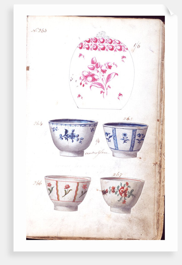 Pages from the Original Drawing Book of the Leeds Pottery manufacturers Hartley & Green by Anonymous