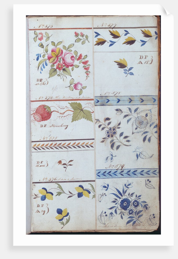 Pages from the Original Drawing Book of the Leeds Pottery manufacturers Hartley & Green by Anonymous