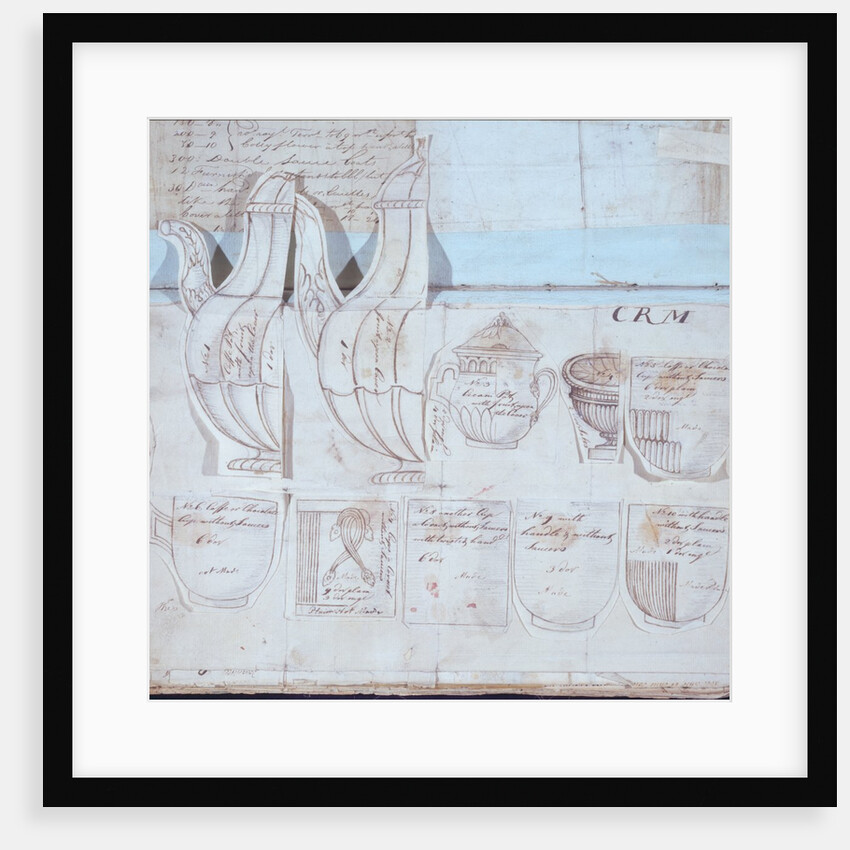 Pages from the Original Drawing Book of the Leeds Pottery manufacturers Hartley & Green by Anonymous