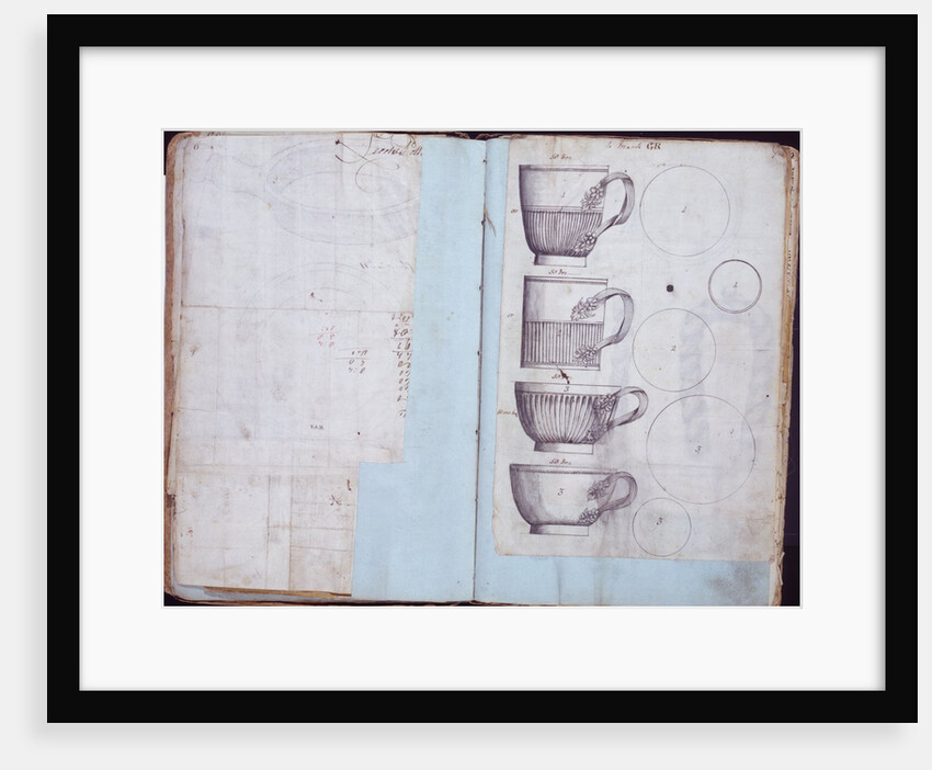 Pages from the Original Drawing Book of the Leeds Pottery manufacturers Hartley & Green by Anonymous