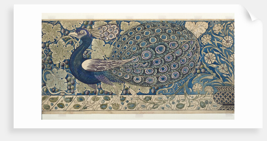 Design for a tile panel by William Frend De Morgan