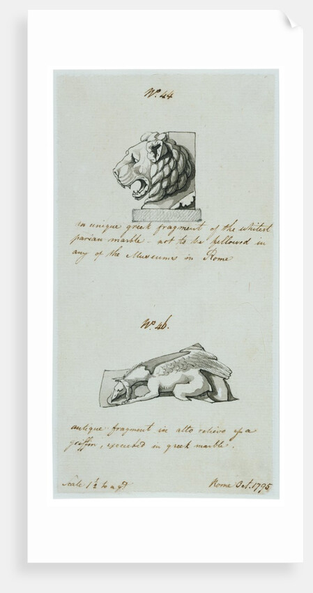 Lion and Griffin by Charles Heathcote Tatham