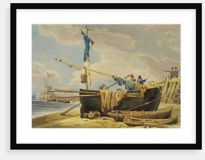 Boats with Fishermen by Joseph Mallord William Turner