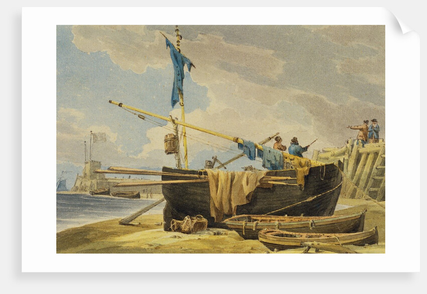 Boats with Fishermen by Joseph Mallord William Turner