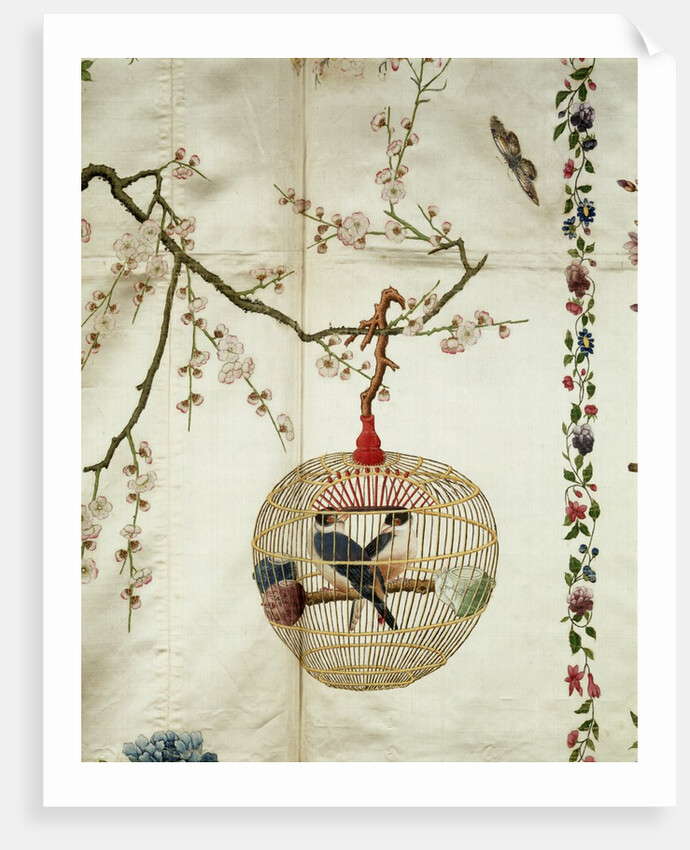 Bird Cage with Finches by Anonymous