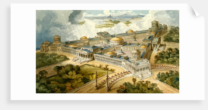 Scheme for a Triangular Royal Palace in Hyde Park by Sir John Soane
