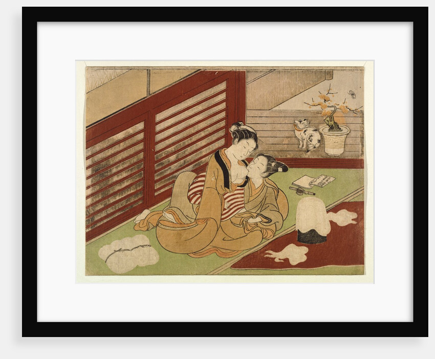 Love Interrupts The Making of Silk by Isoda Koryûsai