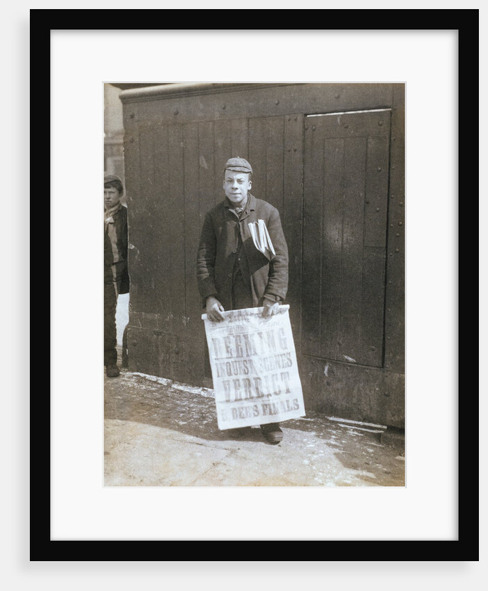Newspaper Boy by Edgar Scamell