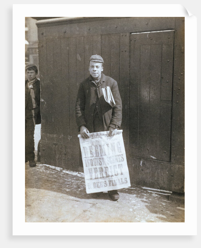 Newspaper Boy by Edgar Scamell