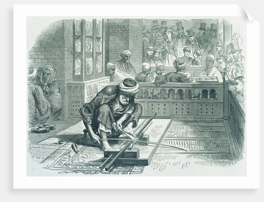 An Egyptian turner at work in the Paris Exhibitio by Anonymous