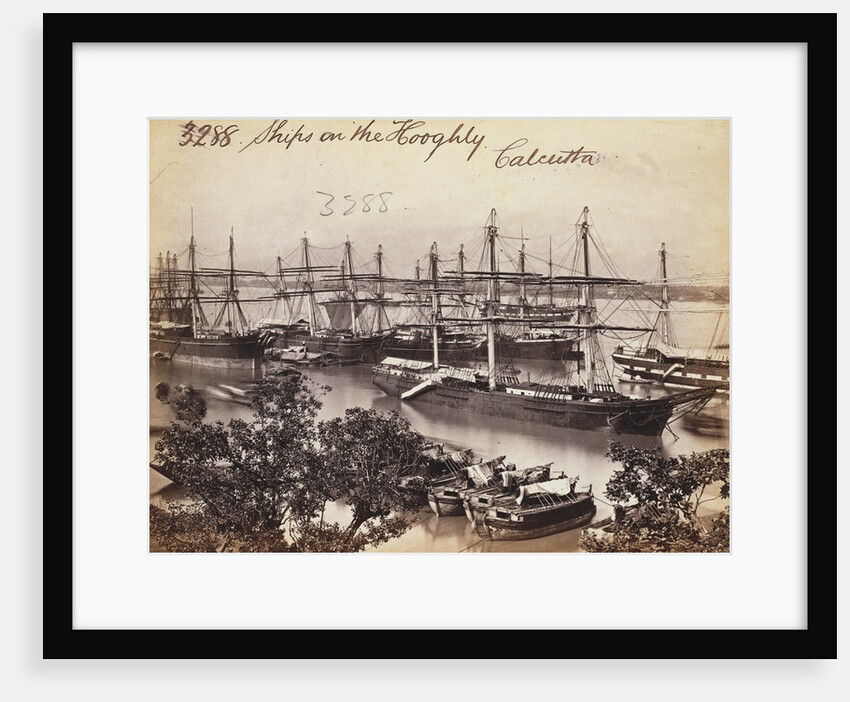 Ships on the Hooghly by Francis Frith