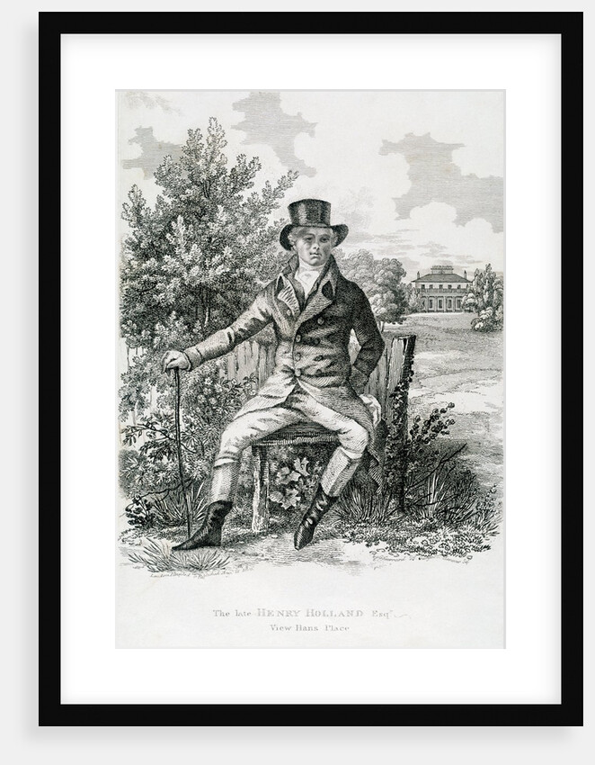 The late Henry Holland Esquire view Hans Place by George Garrard