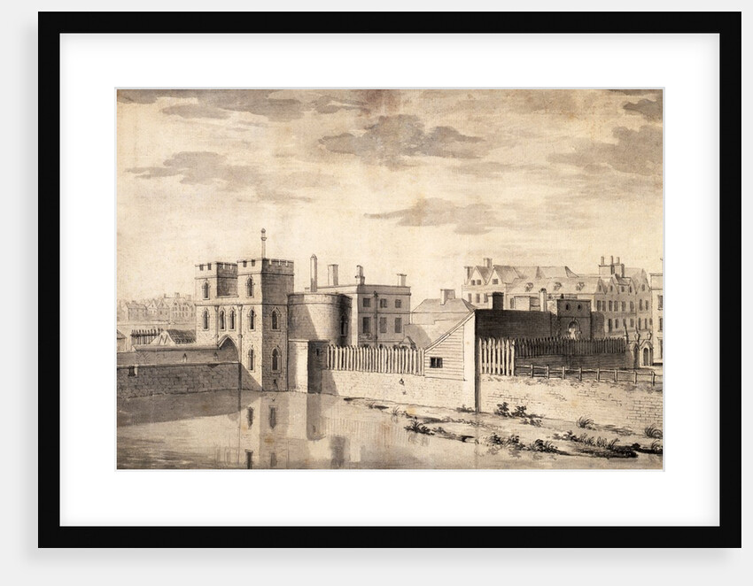 Prospect of the Entrance of the Tower of London by Paul Sandby