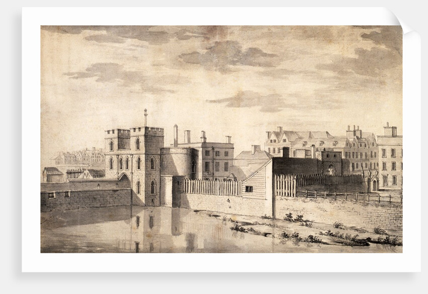 Prospect of the Entrance of the Tower of London by Paul Sandby