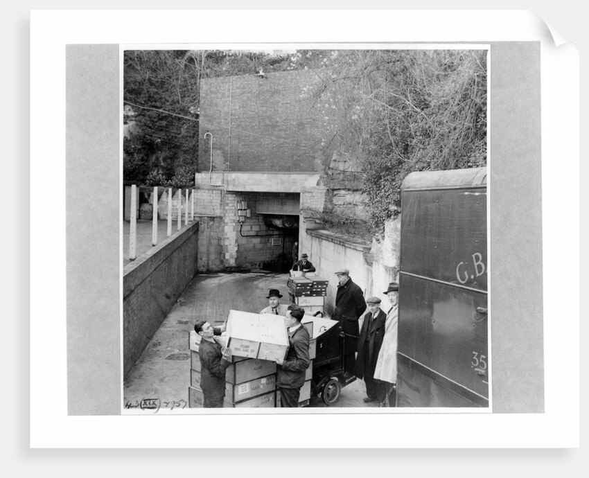 The Loading of V&A Packing Cases and Crates by Anonymous