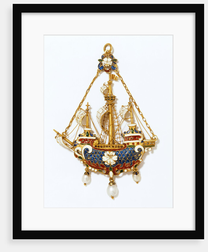 Three-masted ship pendant by Vasters
