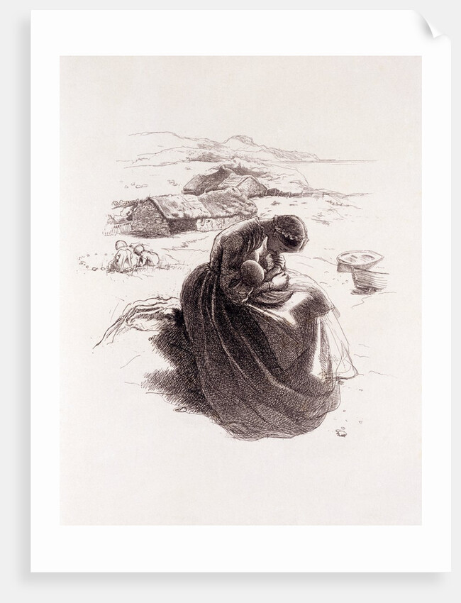 Mother with child by John Everett Millais