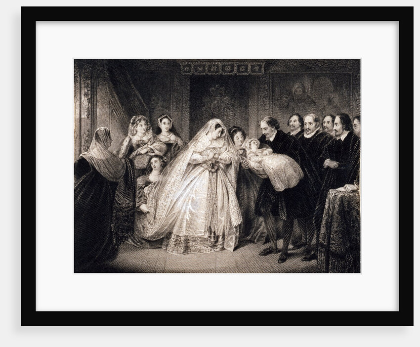 Mary, Queen of Scots and her son by Unknown