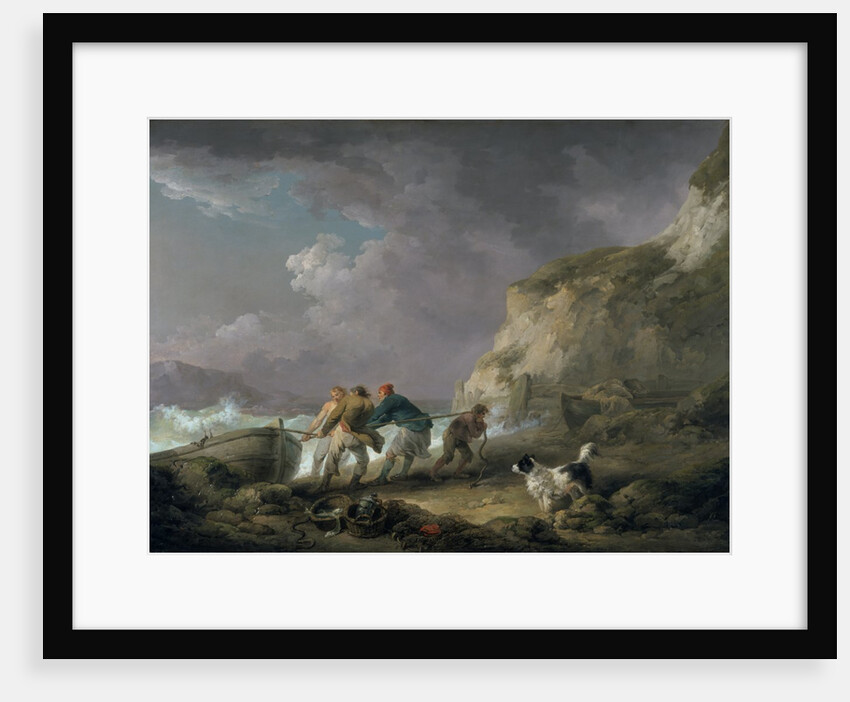 Seashore: Fishermen Hauling the Last Boat by George Morland