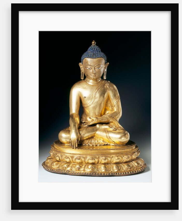 Seated figure of the Buddha Sakayamuni. Tibet, 16th century by Unknown