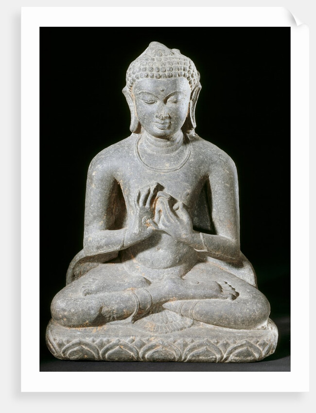 Figure of a seated Buddha. Bodhgaya, India, 9th-11th century by Unknown