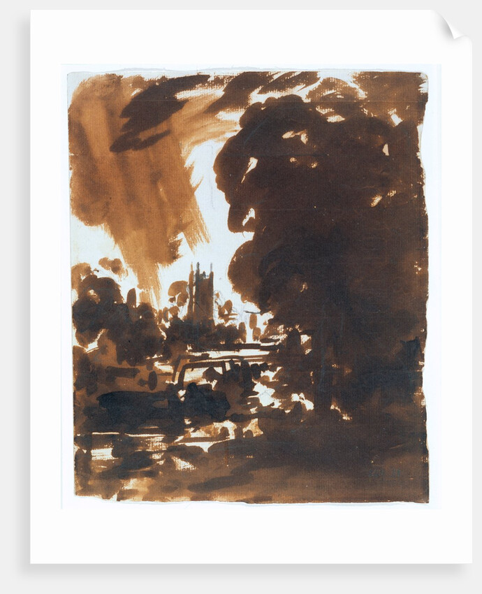 View of The Stour with Dedham Church in the Distance by John Constable