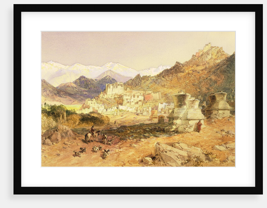 The Palace at Leh, the Capital of Ladakh by William Simpson