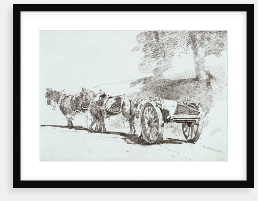 A Cart and Horses in a Lane by John Constable