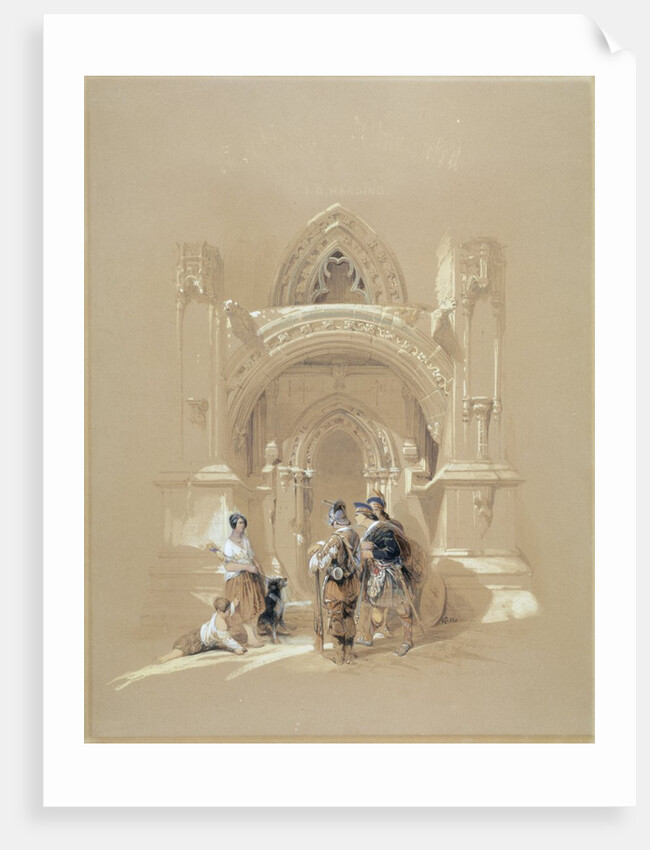The Porch of Rosslyn Chapel, near Edinburgh by David Roberts