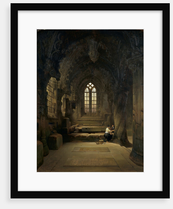 Entrance to The Crypt of Rosslyn Chapel by David Roberts