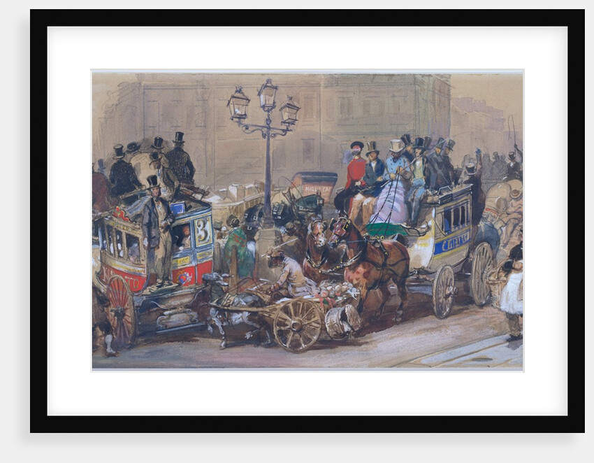 Ludgate Circus by Eugene Louis Lami