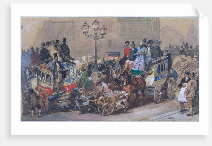 Ludgate Circus by Eugene Louis Lami