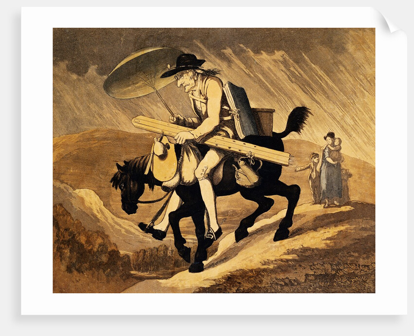 An Artist Travelling In Wales by Thomas Rowlandson