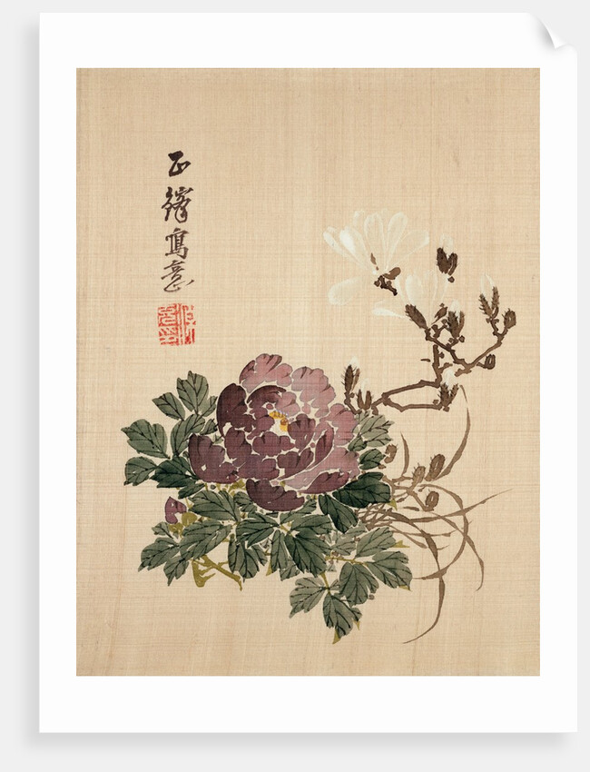 Large Purple Flower and Foliage by Seikibo