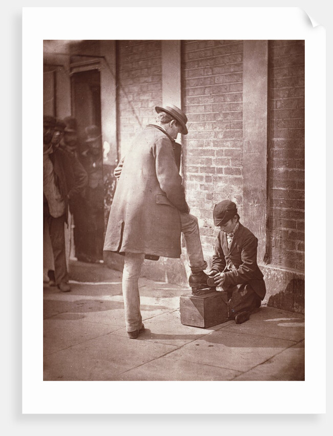 The Dramatic Shoe-black, from Victorian London Street Life by John Thomson