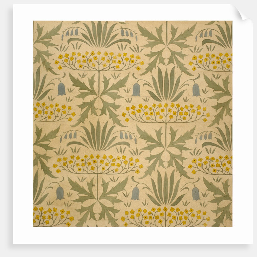 Design for Hemlock wallpaper by Charles Francis Annesley Voysey