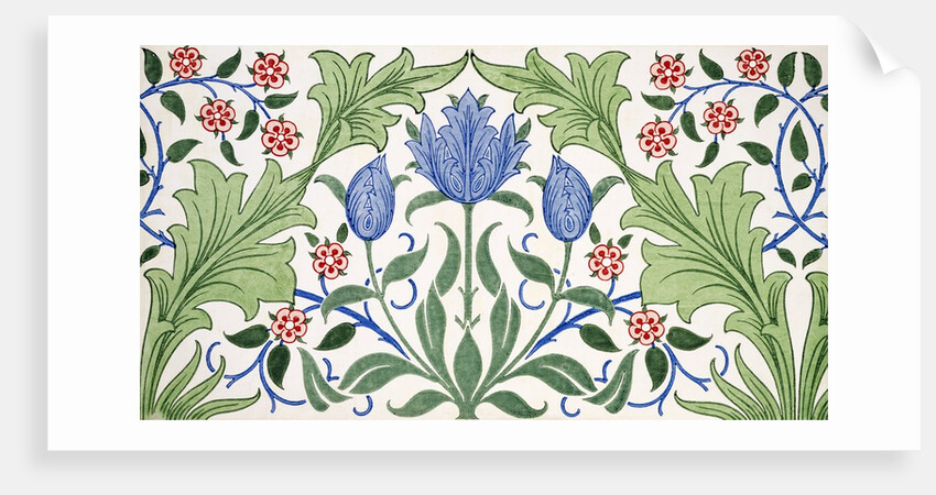 Tulip Frieze design by William Morris