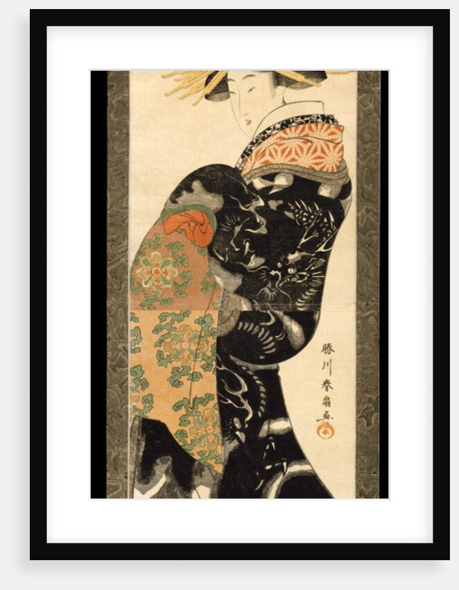 A Courtesan by Katsukawa Shunsen