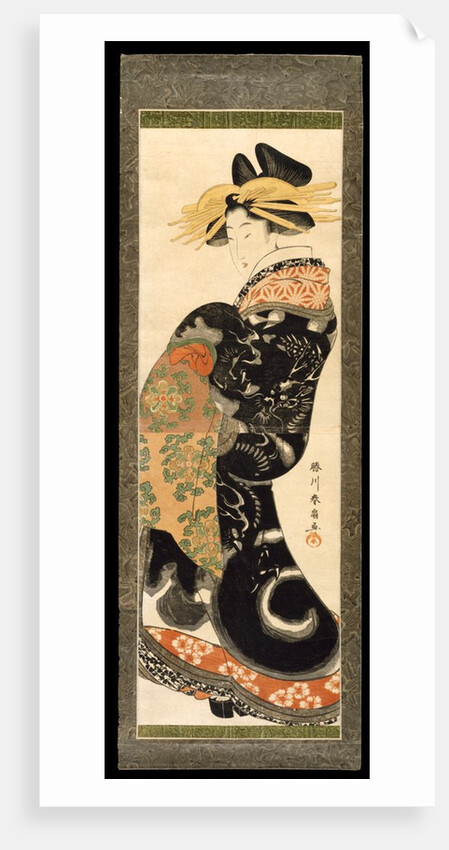 A Courtesan by Katsukawa Shunsen