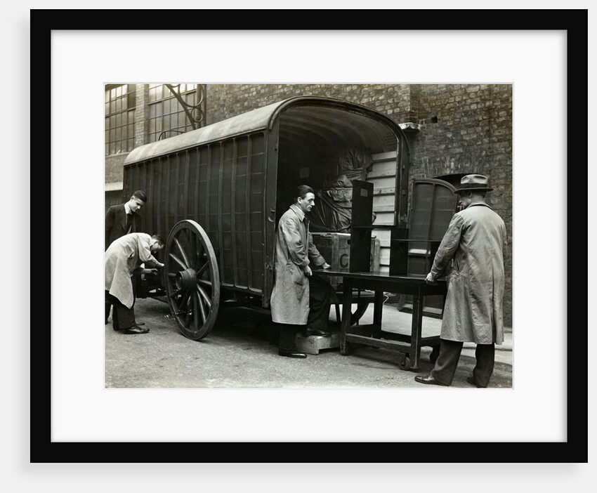 Packers loading a Museum Box Van by Anonymous